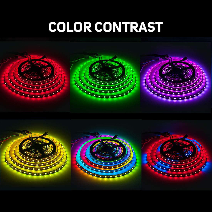 SK6812 (WS2812B ECO) DC5V 300LEDs 16.4Ft Arduino Uno Individually Addressable RGB LED Light Strips SK6812 (WS2812B ECO) DC5V 300LEDs 16.4Ft Arduino Uno Individually Addressable RGB LED Light Strips
